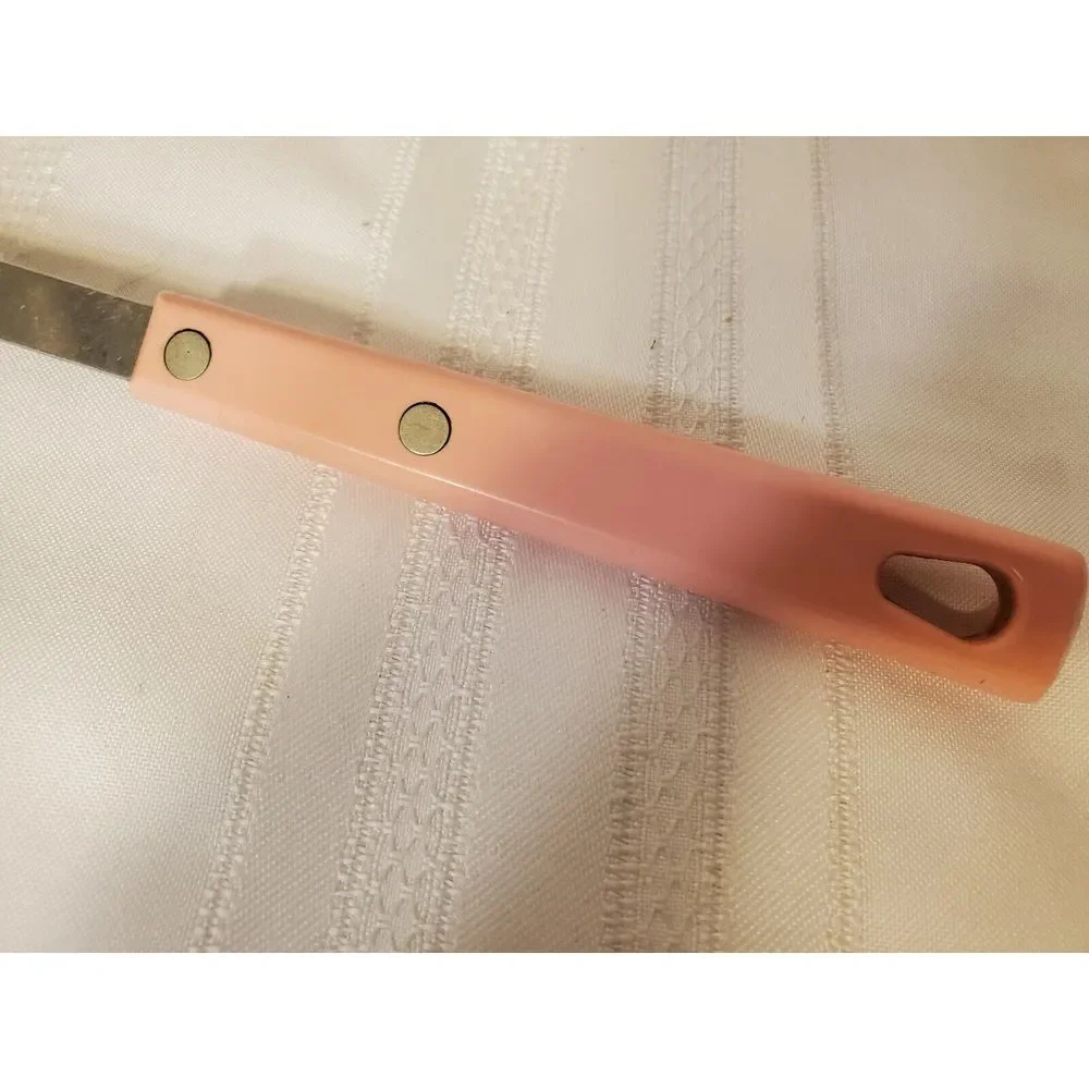 Vintage Pink Royal Brand SharpCutter Cutlery Stainless‎ Steel Ladle 4 oz Handle